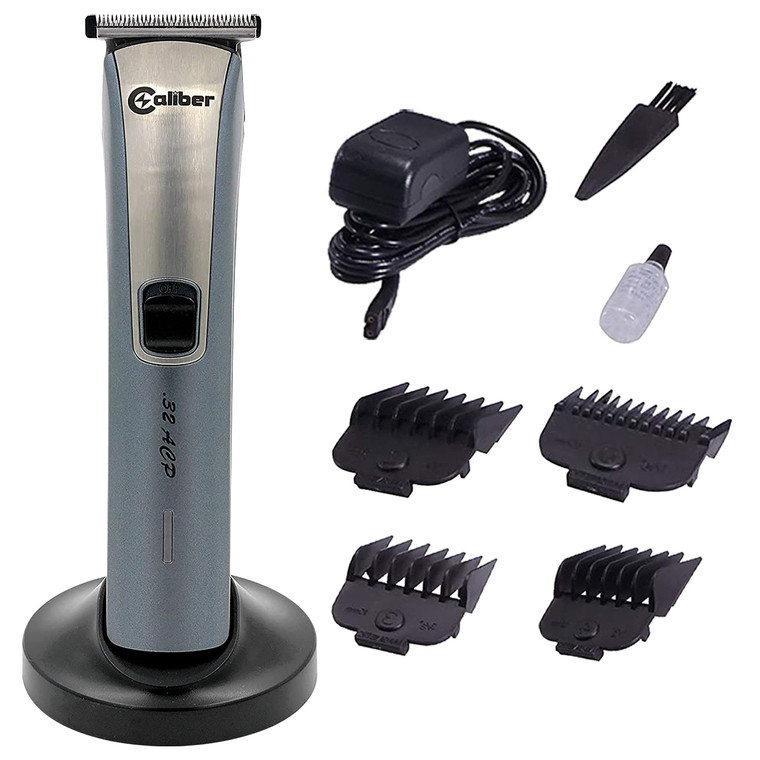 Caliber .32 ACP - Professional Barber and Stylist Hair & Beard Clippers/Trimmers Kit - Smooth, Quiet Trim and Cutting - Cordless Grooming Clipper Set