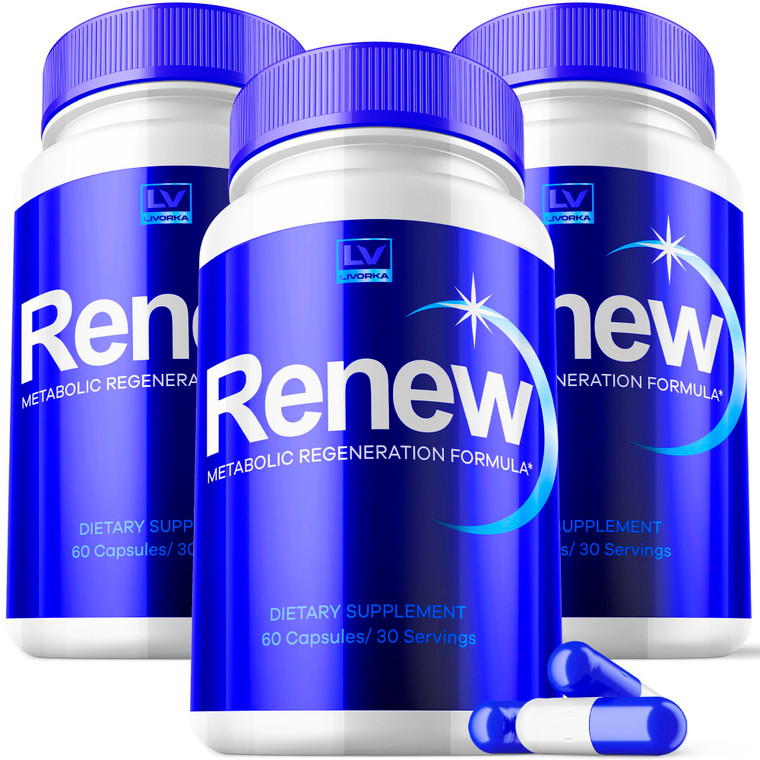 3 Pack - Renew, Renew Capsules, Renew Pills, Renew Capsules Advanced, Renew Maximum, 180 Capsules for 3 Months