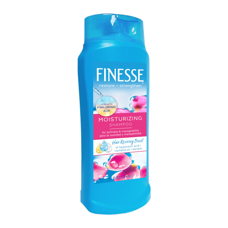 Finesse Restore + Strengthen Moisturizing Shampoo, 13 oz (Pack of 6), Moisturize & Repair Dry or Damaged Hair for Soft, Healthy Looking Hair