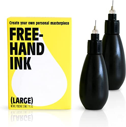 Inkbox Freehand Ink Temporary Tattoos Pro Kit - Draw Long-Lasting Ideal Present for Any Level of Artist - Temp Tattoo Kit and Drawing Last Up to 2 We