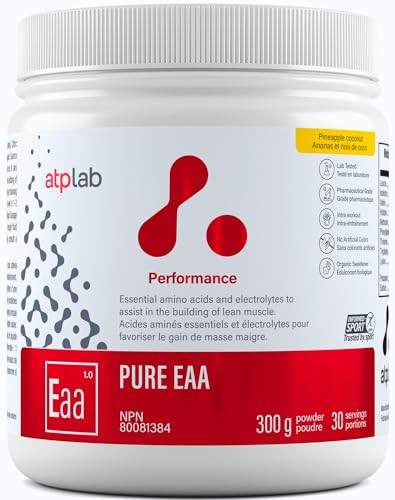 ATP LAB - Pure EAA Powder 300g (Pineapple Coconut Flavour) - EAA Supplement - Essential Amino Acid Powder - Building Muscle Recovery