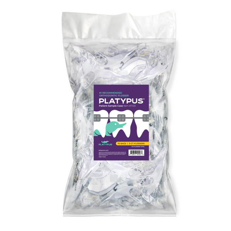 Platypus Orthodontic Flossers for Braces Family Pak - Unique Structure Fits Under Arch Wire, Increase Flossing Compliance, Floss Teeth in Less Than T