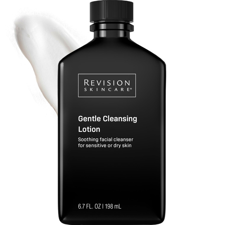 Revision Skincare Gentle Cleansing Lotion, Soothing Facial Cleanser for Sensitive Skin, Fragrance Free, 6.7 fl oz