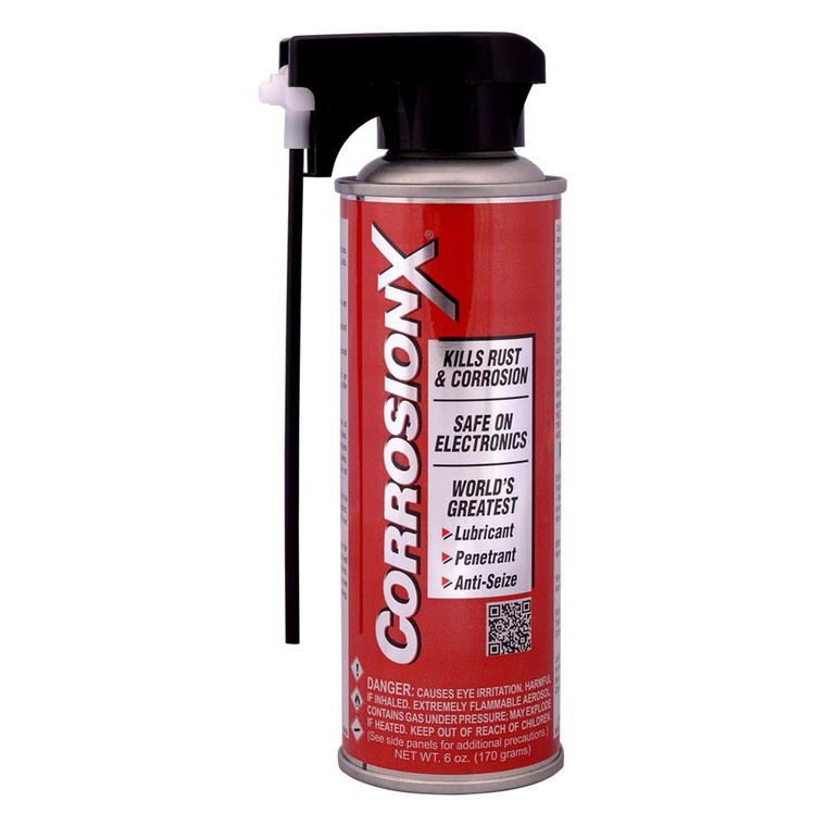 CorrosionX Rust Inhibitor, Industrial-Strength Dielectric Corrosion Prevention, Lubricant & Penetrant for Marine, Automotive, Electronics & RV Use, P