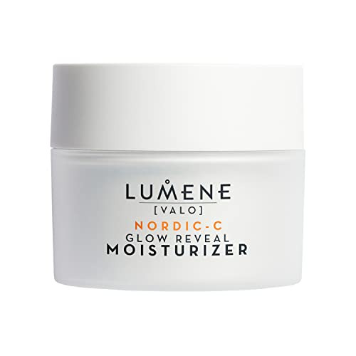 Lumene Nordic-C Glow Reveal Facial Moisturizer - Antioxidant-Rich Vitamin C Face Cream - Hydrating Hyaluronic Acid Moisturizer with Vitamin B3 + B5 t