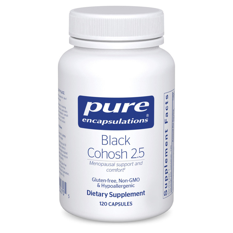 Pure Encapsulations Black Cohosh 2.5 | Hypoallergenic Supplement to Offer Support During Menopause* | 120 Capsules
