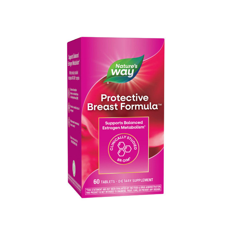Nature's Way Protective Breast Formula, Supports Balanced Estrogen Metabolism*, Supports Premenstrual Breast Comfort*, with BR-DIM, Turmeric Extract,