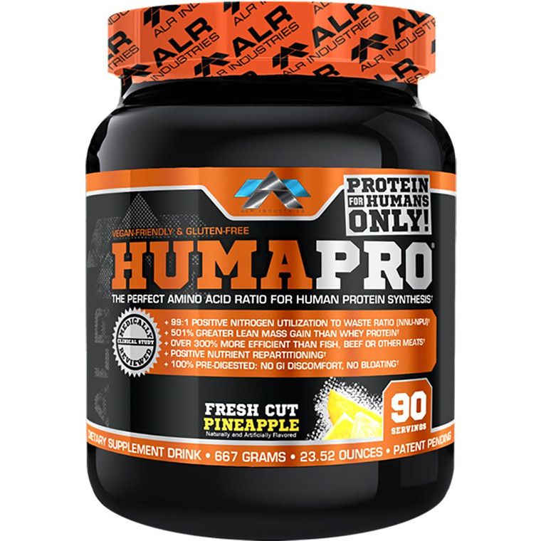 ALR Industries Humapro, Protein Matrix Formulated for Humans, Waste Less. Gain Lean Muscle, Fresh Cut Pineapple, 667 Grams