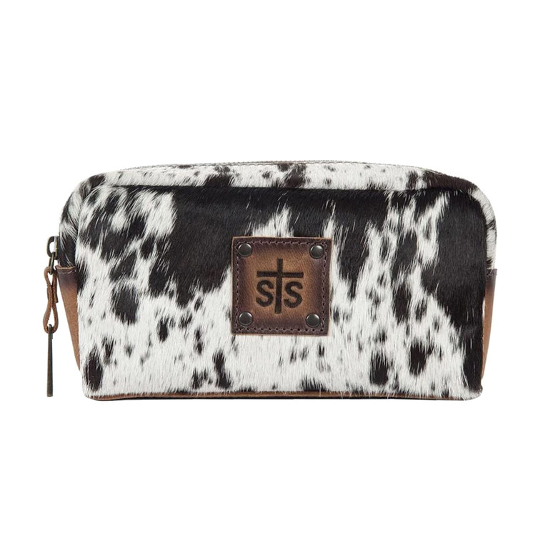 STS Ranchwear Women's Western Leather Cowhide Bebe Cosmetic Bag