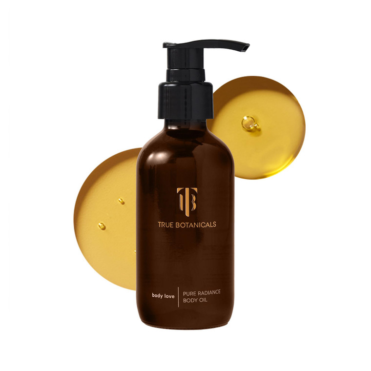 True Botanicals Pure Radiance Body Oil | Anti-Aging Body Oil for All Skin Types | Moisturize & Restore Skin Health | Dermatologist Tested, All Natura