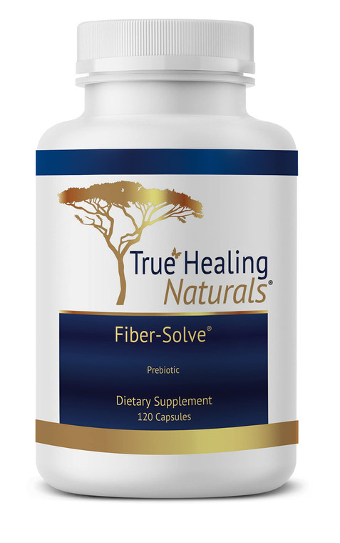 True Healing Naturals - Fiber-Solve - Prebiotic Supplement - 2,000 mg of Prebiotic - 120 Capsules