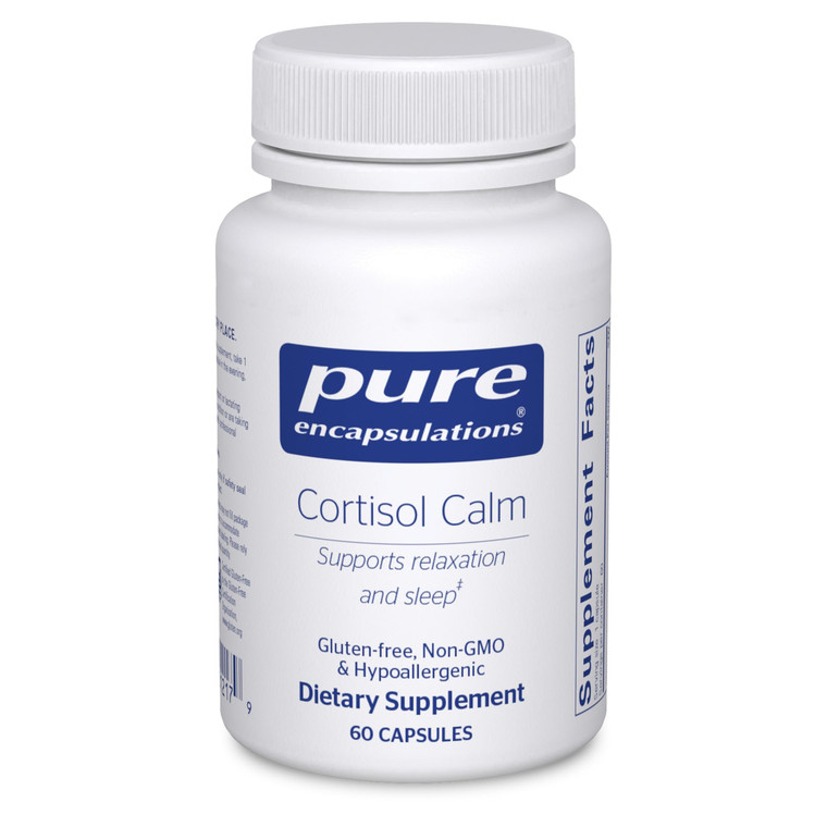 Pure Encapsulations Cortisol Calm - Supports Cortisol Health & Relaxation - Contains Ashwagandha & L-Theanine - Restful Sleep - 60 Capsules