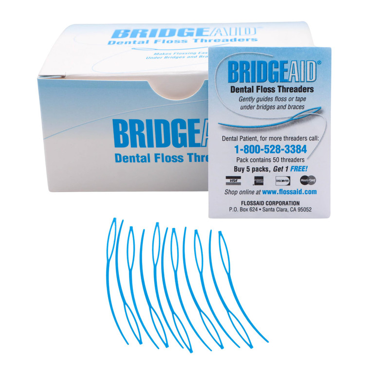 Floss Aid TDPS Bridge Aid Dental Floss Threader (Pack of 1000)