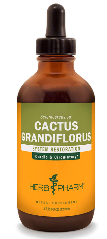 Herb Pharm Cactus Grandiflorus Liquid Extract for Cardiovascular Circulatory Support - 4 Ounce