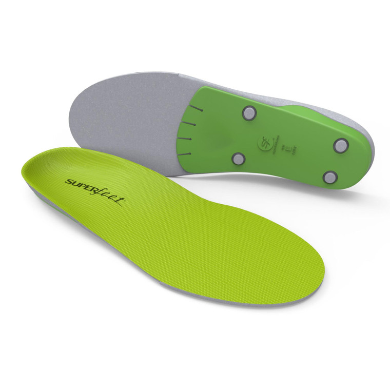 Superfeet All-Purpose Wide-Fit Support Insoles (WideGreen) - Trim-To-Fit Orthotic Arch Support Shoe Inserts - Professional Grade - 11.5-13 Men / 12.5