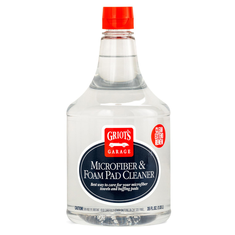 Griot's Garage Microfiber and Foam Pad Cleaner, Removes Polish, Wax, and Sealant Residue, Restores Your Car Cleaning Cloths' Effectiveness, 11078, 35