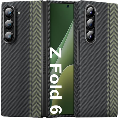memumi Real Aramid Fiber for Samsung Galaxy Z Fold 6 Case, [NO-case Feeling] Aramid Fiber with 0.5mm Slim Case for Galaxy Z Fold6 Thin and Minimalist