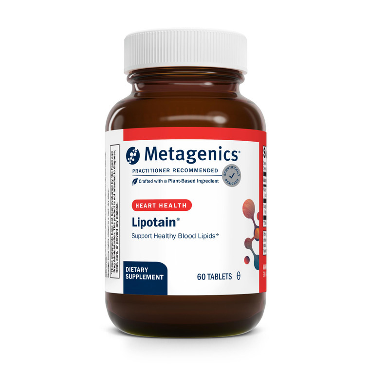 Metagenics Lipotain - Non-Flush Niacin & Guggul Extract - Supports Healthy Blood Lipids & Cholesterol Balance* - Inositol Hexanicotinate Tablets for