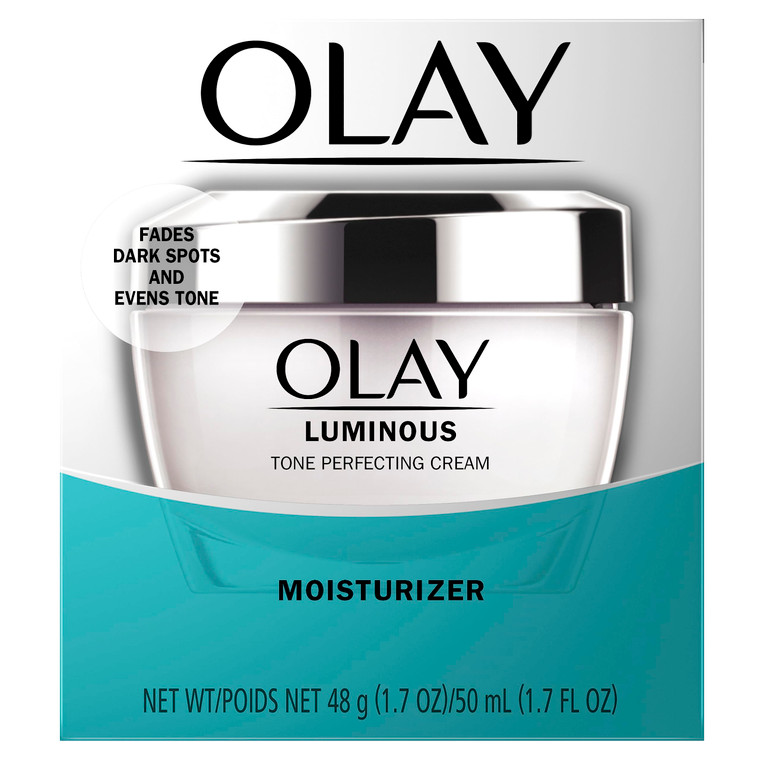 Olay Dark Spot Corrector, Luminous Tone Perfecting Cream and Sun Spot Remover, Advanced Tone Perfecting Face Moisturizer, 48 g
