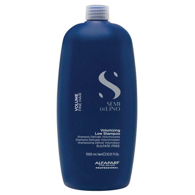 ALFAPARF MILANO Semi Di Lino Volume Shampoo For Fine Hair  Sulfate Free Volumizing Low Shampoo - Adds Intense Volume, Thickness and Body - Anti-Friz