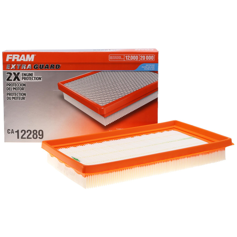 FRAM Extra Guard Flexible Panel Engine Air Filter Replacement, Easy Install w/Advanced Engine Protection and Optimal Performance, CA12289 for Select
