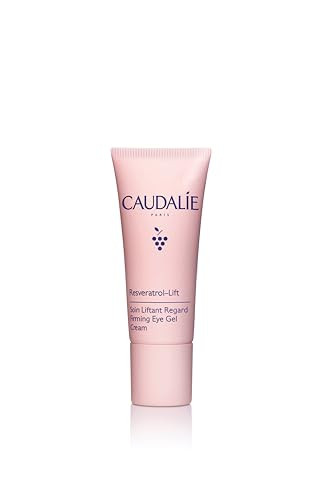 Caudalie Resveratrol-Lift Firming Depuffing Eye Gel Cream with Peptides, Hyaluronic Acid, and Vegan Collagen I - 15 mL
