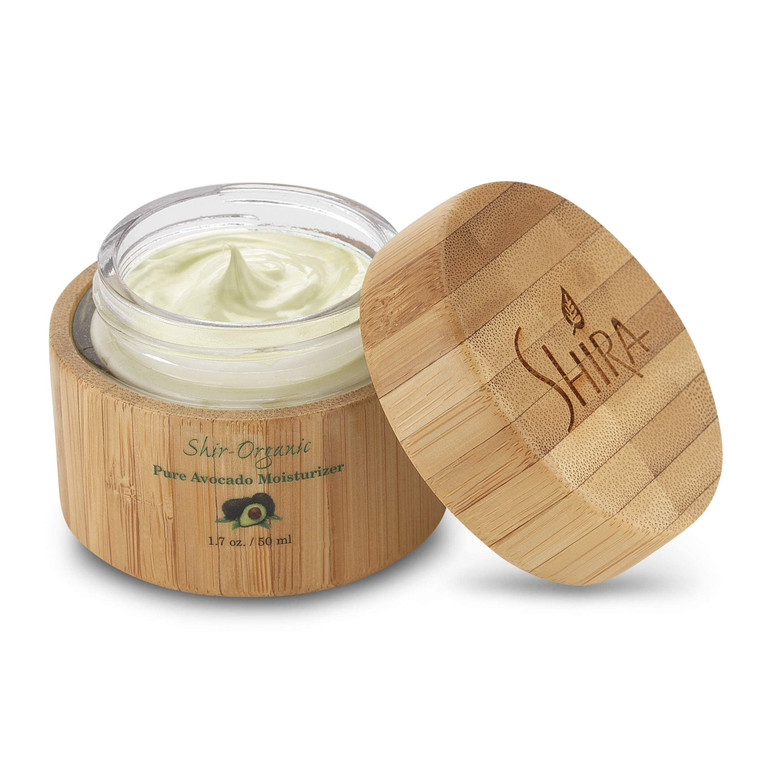 Shira Shir Organic Avocado Moisturizer, 24-Hour Hydrating Face Cream Infused with Vitamins A, B, D, and E for Nourished Skin, Pure Face Moisturizer C
