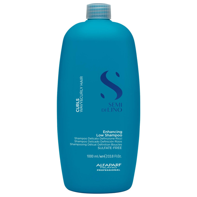 ALFAPARF MILANO Semi Di Lino Curls Enhancing Sulfate Free Shampoo for Wavy and Curly Hair - Hydrates and Nourishes - Reduces Frizz - Protects Against