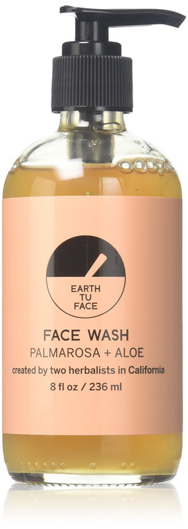 Earth Tu Face Organic Palmarosa + Aloe Face Wash