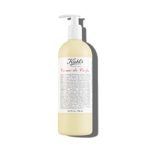 Kiehl's Creme de Corps, Rich, Luscious Body Lotion, with Cocoa Butter and Shea Butter for Fast Absorbing Hydration, Skin Feels Soft and Smooth, Suita