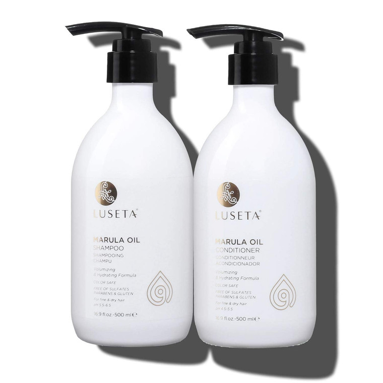 Luseta Rose Oil Shampoo and Conditioner Set for Fine and Dry Hair, 2x33.8oz