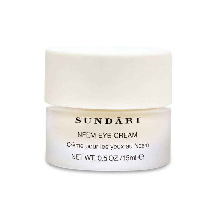 SUNDARI Neem Eye Cream, 0.5 Fl Oz, Lightweight Under Eye Cream, Reduces Puffiness, Dark Circles & Firms Delicate Skin, Nourishing and Soothing