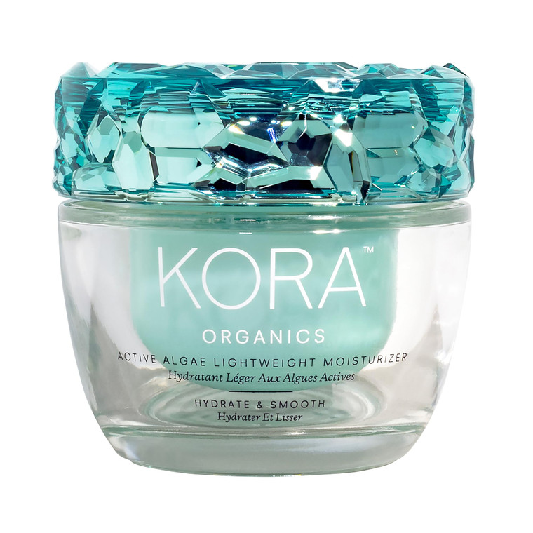 KORA Organics Active Algae Lightweight Moisturizer, Hydrating Face Cream, Soothing Facial Moisturizer for Men and Women, Certified Organic, Cruelty F