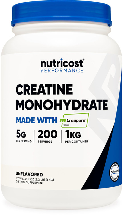 Nutricost Creapure® Creatine Monohydrate Powder 1KG