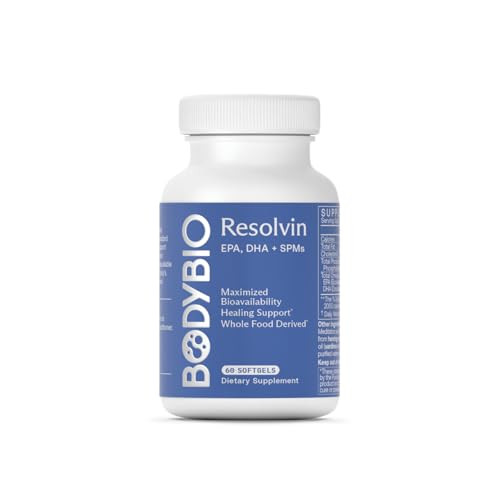 BodyBio Resolvin - Specialized Pro-resolving Mediators SPMs with Herring Caviar Extract - Support Healthy Inflammation Response, Skin Repair, Joint C
