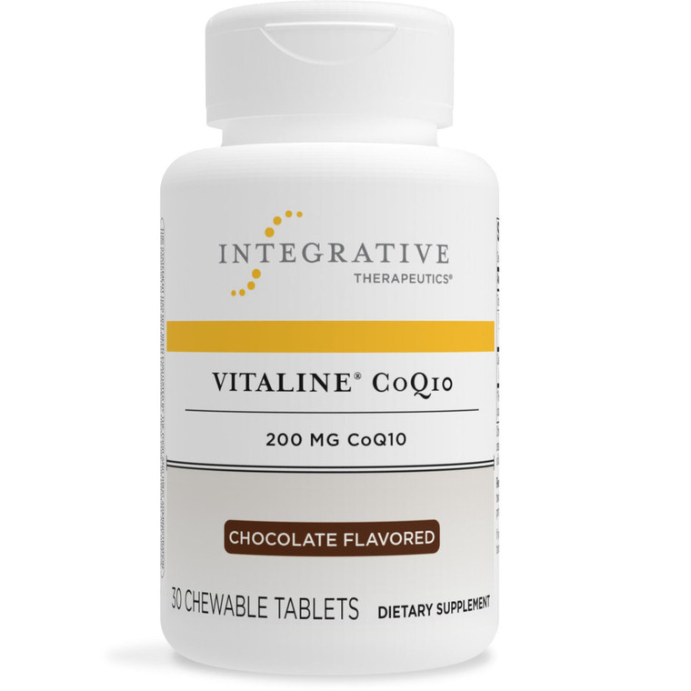 Integrative Therapeutics Vitaline CoQ10 200 mg - Brain Health Support Supplement for Adults* - Supports Heart Health* - Dairy-Free - Chocolate Flavor