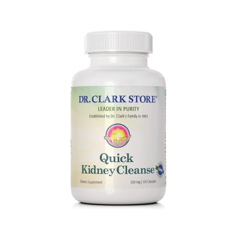 Dr. Clark Qck Kidney Clean, 125 Capsules  Natural Kidney Support & Detox Supplement