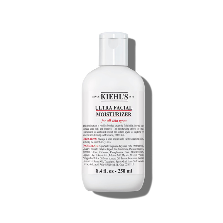 Kiehl's Ultra Facial Moisturizer, for Easy Daily Hydration, Infused with Squalane and Glycerin, Replenishes Moisture Barrier and Softens Skin, Suitab
