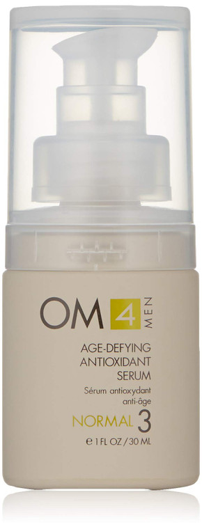 Organic Male OM4 Normal STEP 3: Age-Defying Antioxidant Serum - Men anti-aging light facial Vitamin C solution refines fine lines and wrinkles for me