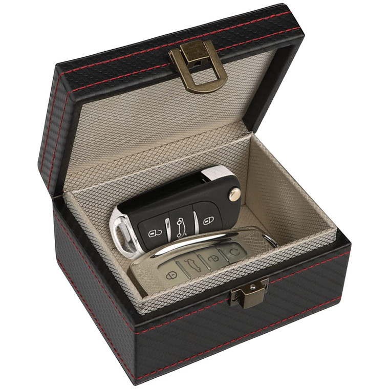 Diyife Faraday Box, RFID Box for Car Keys, Faraday Key Fob Protector Cage, Anti-Theft Key Fob Car Key Signal Blocking Shielding Box Gift For Men, 4.6