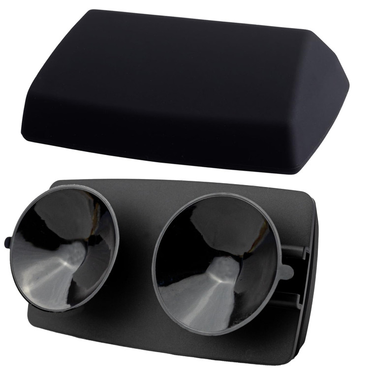 IoT Slash EZ Pass Cover + Holder with Super-Strong Suction Cups. Compact All-Black Look Inside & Outside Your Windshield for Your E-Z Pass and I-Pass