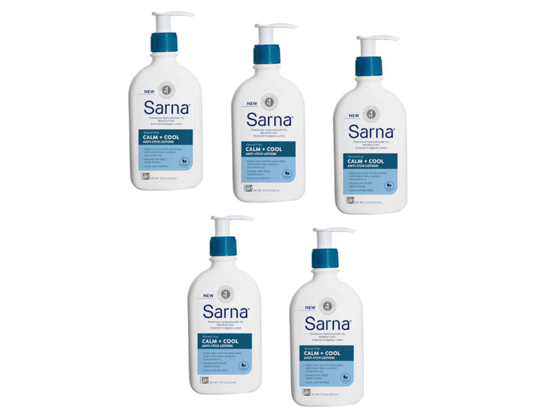 Sarna Calm + Cool Anti-Itch Lotion 7.5 Fl. Oz. (Pack of 5)