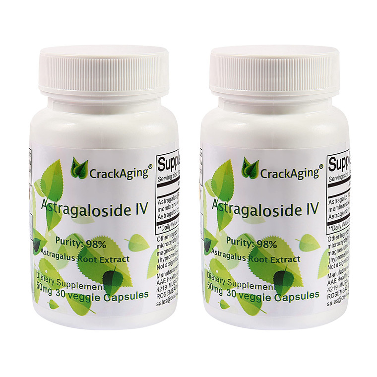 Crackaging Super-Absorption Astragaloside IV 98% 50mg- Anti-Aging Supplement