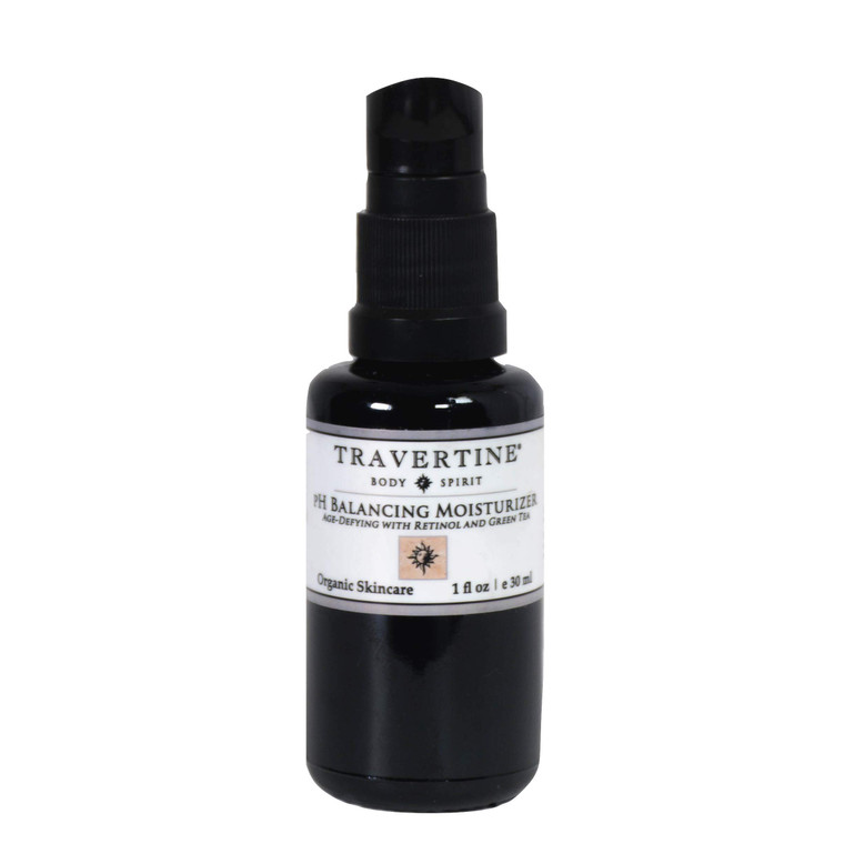 Travertine Spa pH Balancing Moisturizer | Age-Defying with Retinol and Green Tea | Nourishing Facial Lotion | Encourages Collagen Production | for Me