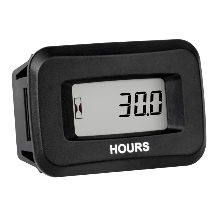 Runleader Digital Hours Counter,AC/DC 5V to 277V for Garden Tractor Generator Scooter Club Car Forklift Leaf Trimmer etc.(1)
