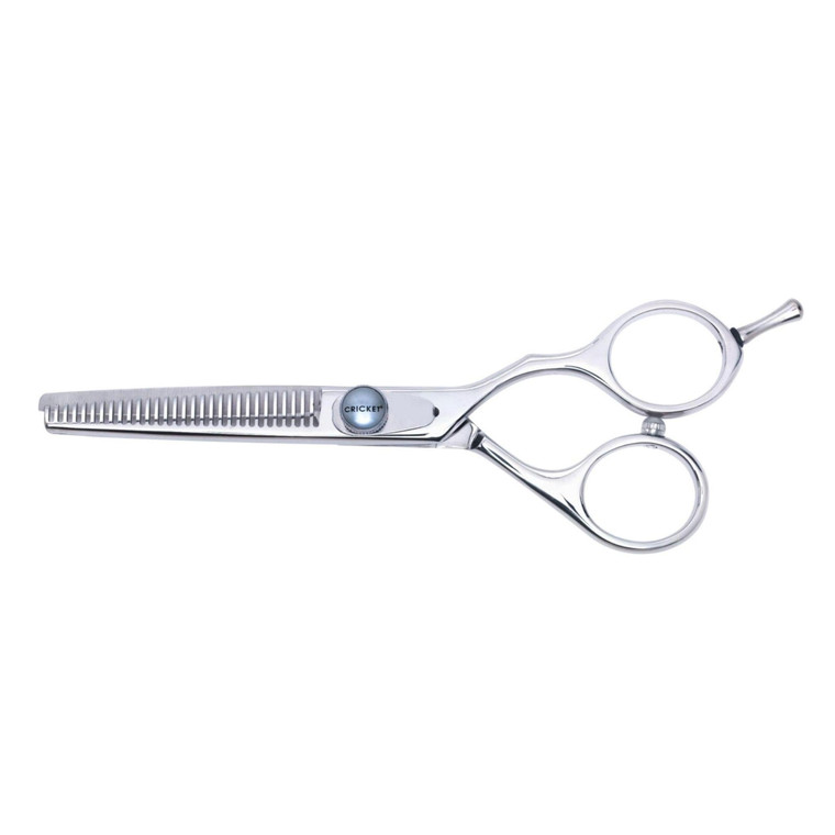 Cricket S2 T-30 Thinning Shears Professional Stylist Barber Hair Cutting Scissors, Removes Bulk, Convex Edge, Hand Polished Swedish Steel