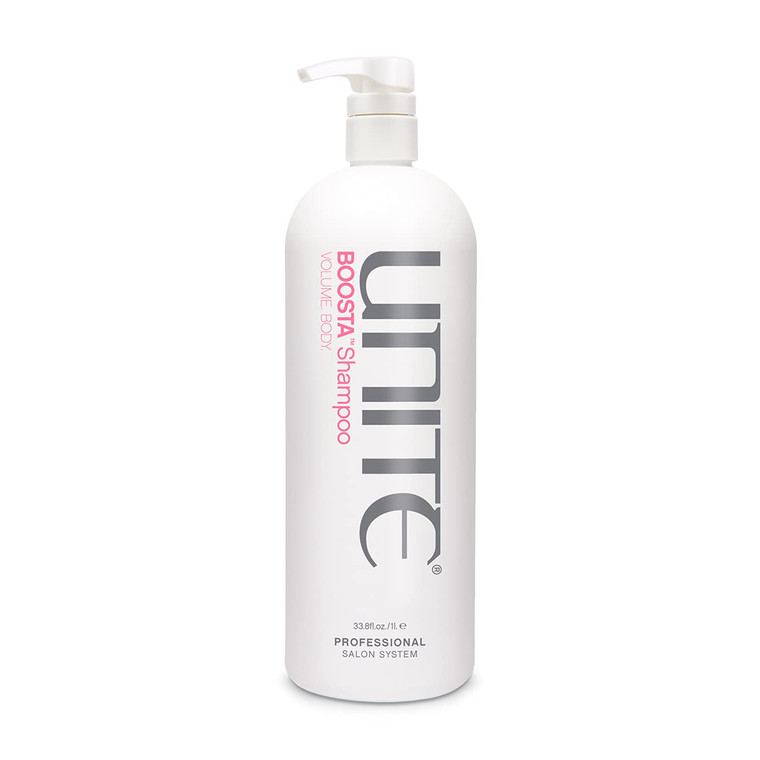 UNITE Hair - BOOSTA Shampoo - Volumizing, Sulfate-Free Shampoo for Fine, Limp Hair - Adds Volume, Body & Shine, Safe for Extensions, Vegan, Paraben-F