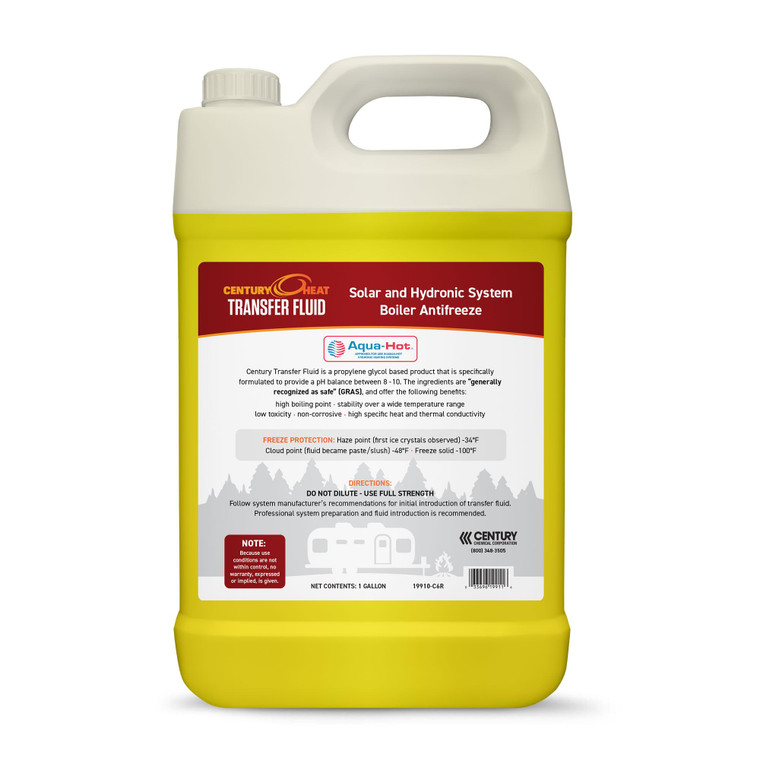 Century Heat Transfer Fluid, Non-Corrosive, Non-Toxic Propylene Glycol RV Antifreeze for Heating Systems | Ready to Use | Recomended by Aqua-Hot, Oas