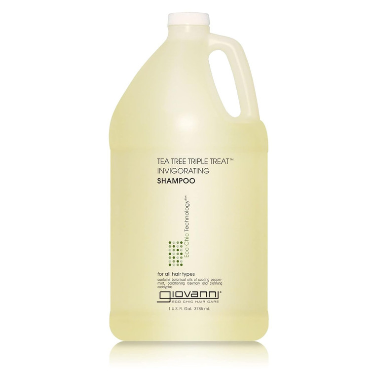 GIOVANNI Tea Tree Invigorating Shampoo - Special Clarifying Shampoo w/Organic Natural Oils for Women & Men, Cleansing & Moisturizing for Thin Hair, R