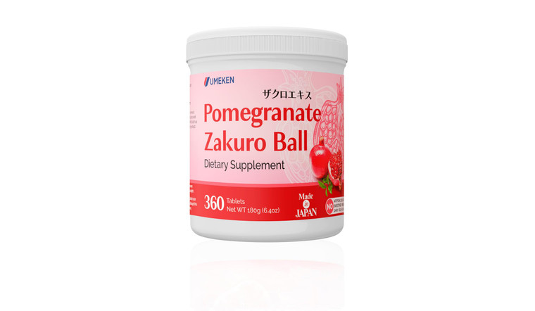 Umeken Pomegranate Balls, Chewable Supplement with Natural Vitamins, Minerals, Citric Acids & Tannins, Japanese Pomegranate Supplements for Women, 2